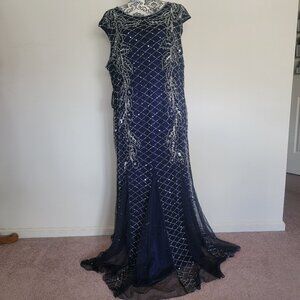 Prelude Formal Beaded Sleeveless Dress Women's Size 20W